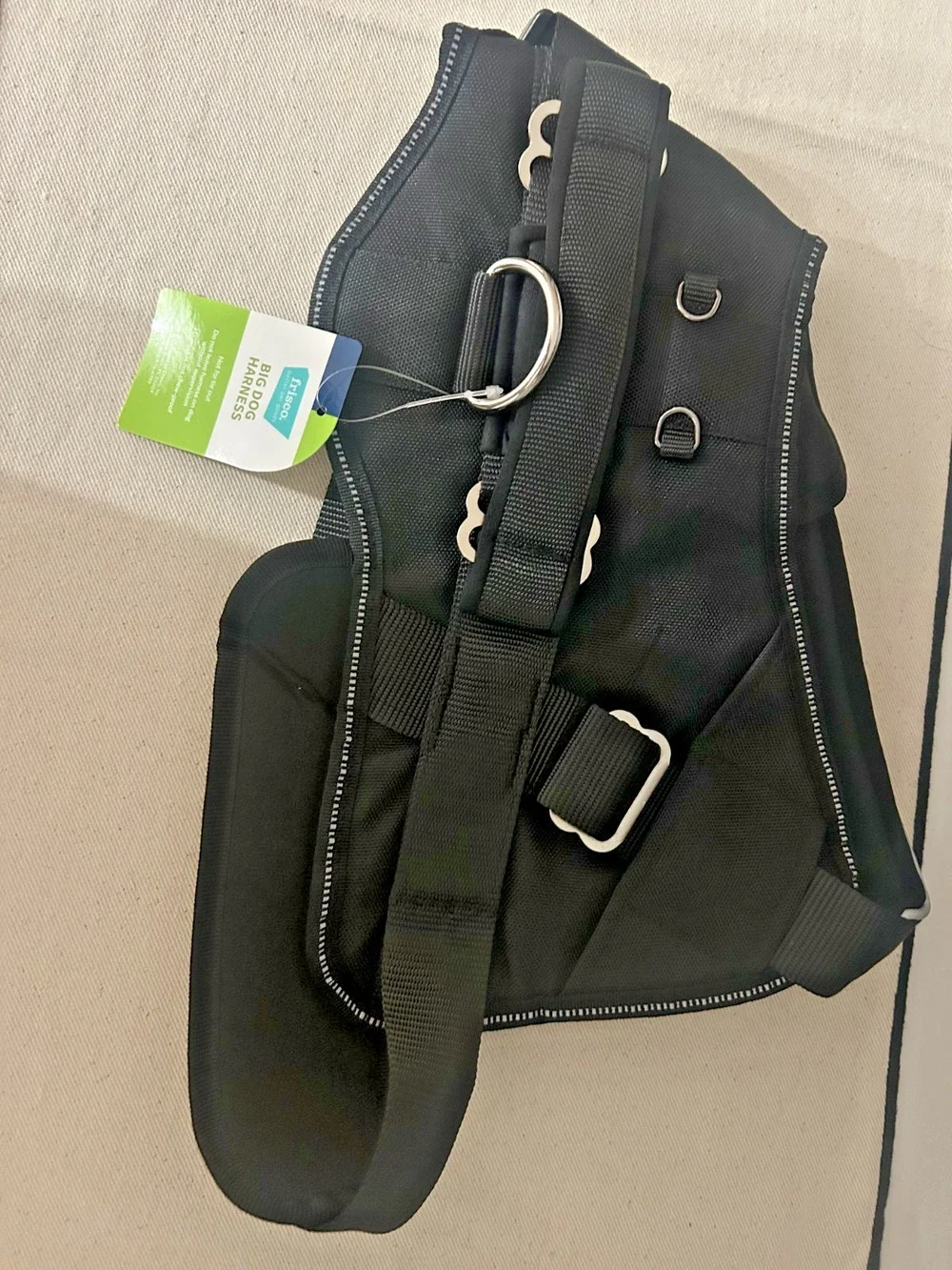 Frisco Padded Front Lead Big Dog Harness Black Size Large NIP sku# 227875